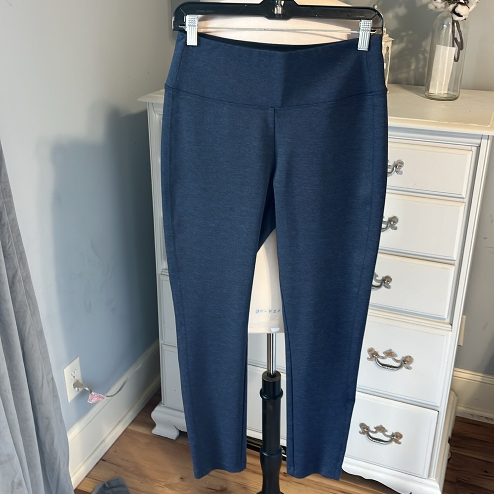 Apt 9 Navy Blue Pants Pull On Business Casual Comfy Womens Medium - Picture 4 of 12